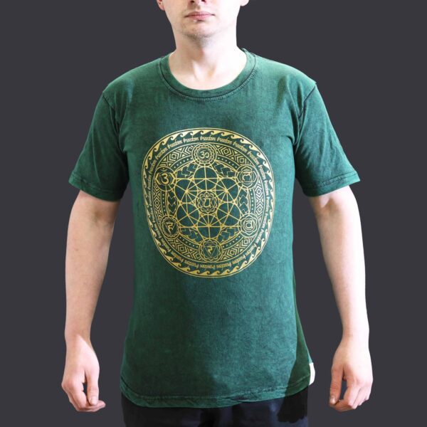 chakra green t-shirt