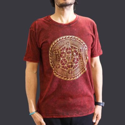 chakra maroon t-shirt