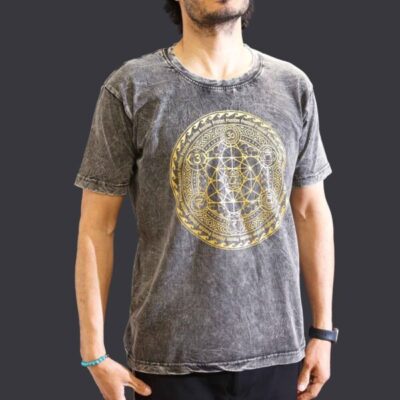 chakra dark grey t-shirt