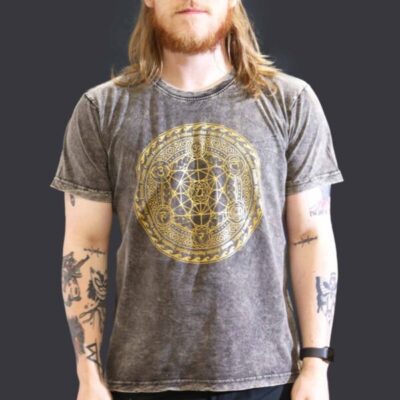 chakra dark grey t-shirt