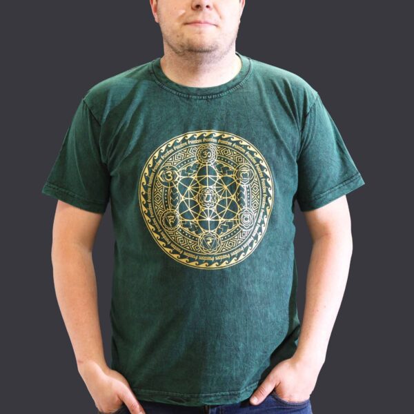 chakra green t-shirt