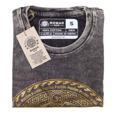 chakra dark grey t-shirt