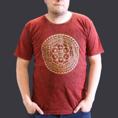chakra maroon t-shirt