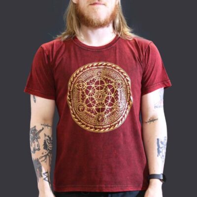 chakra maroon t-shirt