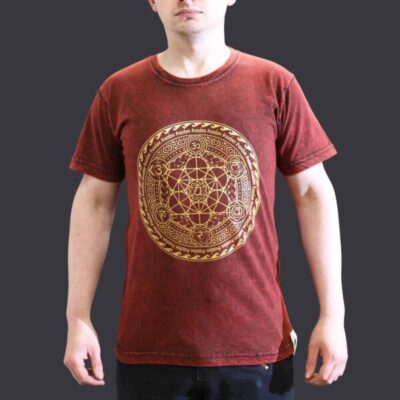 chakra maroon t-shirt