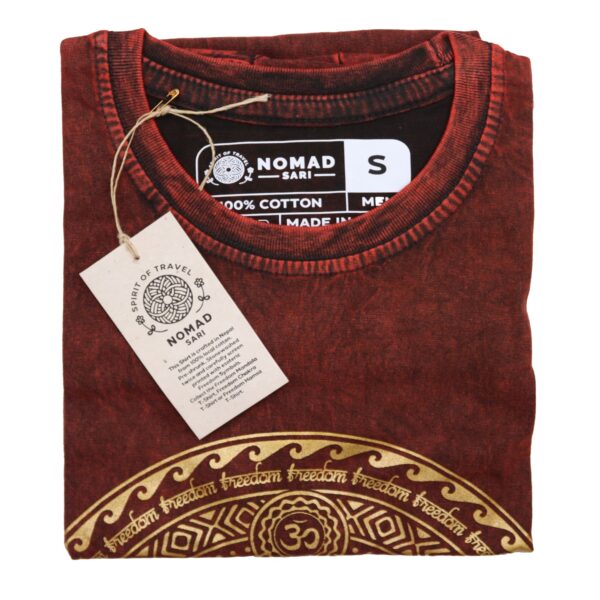chakra maroon t-shirt