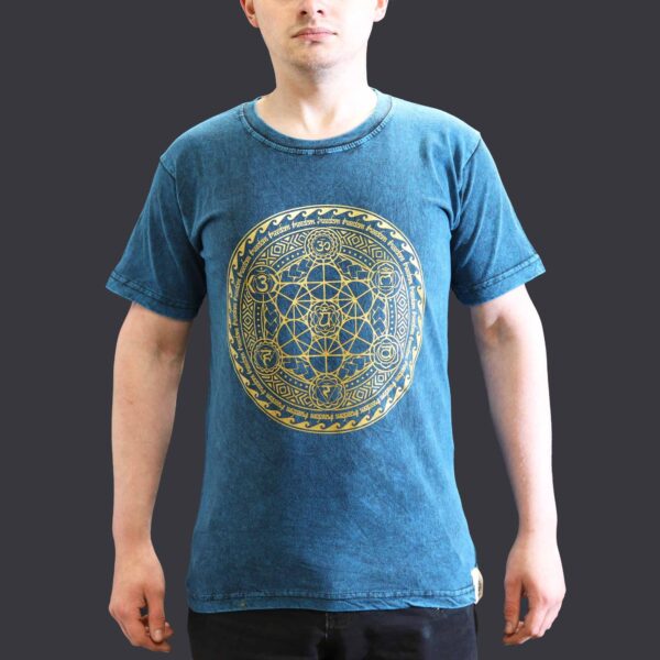 chakra blue t-shirt