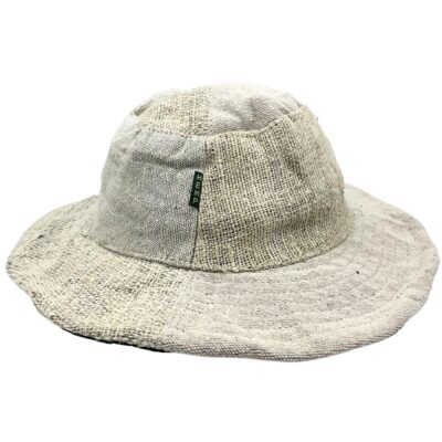 Hemp and Cotton Patched Boho Festival Hat