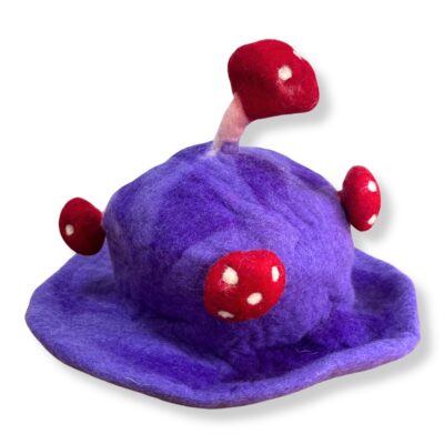 Dreamy Purple Haze Felted Mushroom Hat