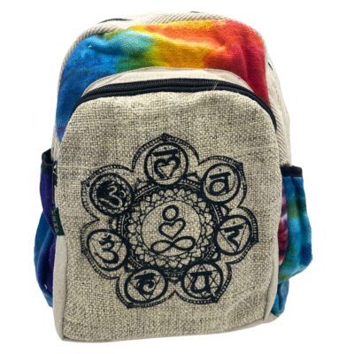 Hemp Tie-Dye 7 Chakra Back Pack (M)