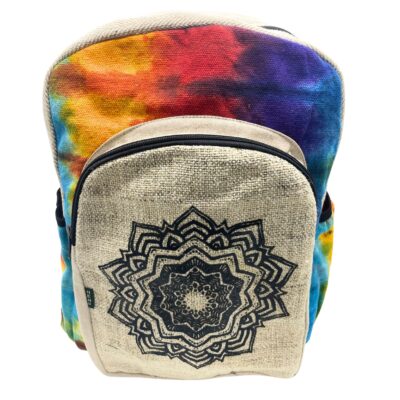 Hemp Tie-Dye Mandala Back Pack (L)