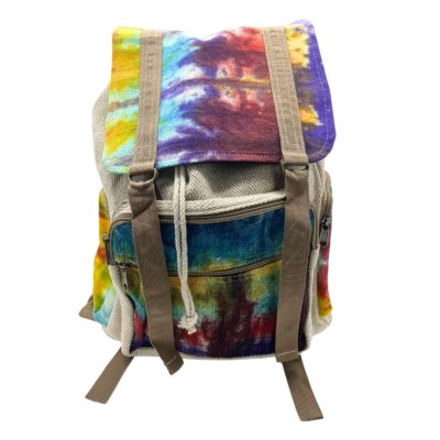 Hemp Tie-Dye Square Back Pack (L)