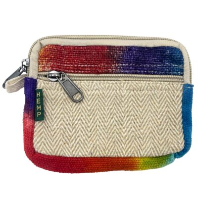 Hemp Tie-Dye Square Pouch