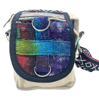 Hemp Tie-Dye Messenger Bag
