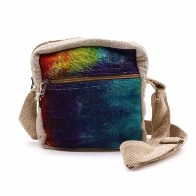 Hemp Tie-Dye 1 Zip Messenger Bag