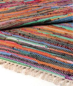 Natural Luxury Rag Rug - 155 x 90cm