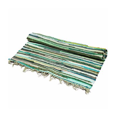 Natural Greens Premium Rag Rug - 50 x 90cm