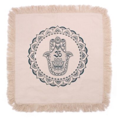 Hamsa Mandala Cushion Cover: Green - 60x60cm