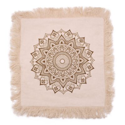 Lotus Mandala Cushion Cover: Bronze - 45x45cm