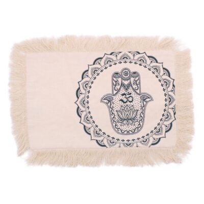 Hamsa Mandala Cushion Cover: Green - 30x50cm