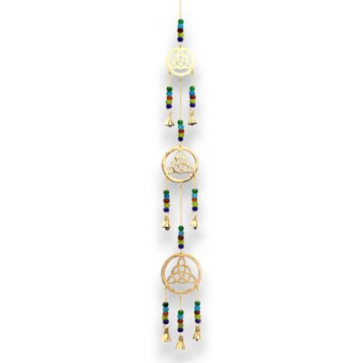 Brass Celtic Drop Indian Chimes with 7 Bells